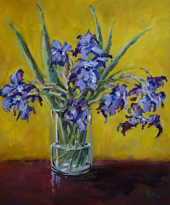 Les iris bleus